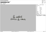 Soleiltext Embroidery File 6 sizes