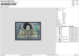 Level Up Embroidery File 6 sizes