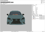 Lexus Car V4 Embroidery File 6 sizes