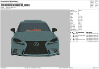 Lexus Car V4 Embroidery File 6 sizes