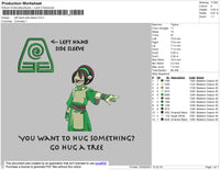 Left Hand Side Embroidery File 4 size