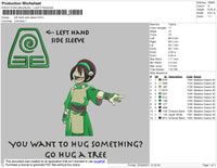 Left Hand Side Embroidery File 4 size