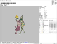 Lighter Dance Embroidery File 4 size