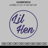 Lilhencircle Embroidery File 6 sizes