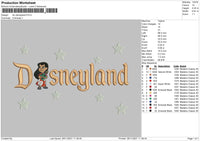 Lilo Disneyland Embroidery File 6 size