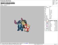 Lilo N Stitch Embroidery File 5 size
