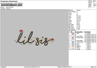 Lilsis Xmas Embroidery File 6 sizes