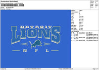 Lionstext Embroidery File 6 sizes