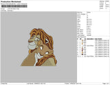 Lion Embroidery File 4 size