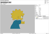 Lisa Angry Embroidery File 6 sizes