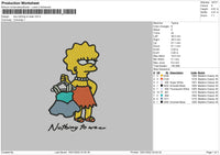 Lisa Nothing Wear Embroidery File 4 size