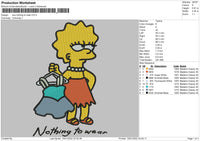 Lisa Nothing Wear Embroidery File 4 size