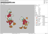 Little Donald Duck Embroidery File 4 size