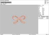 Little Bow Embroidery File 6 sizes