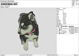 Little Dog 0911 Embroidery File 6 sizes