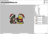 Eeyorepoohxmas Embroidery File 6 sizes