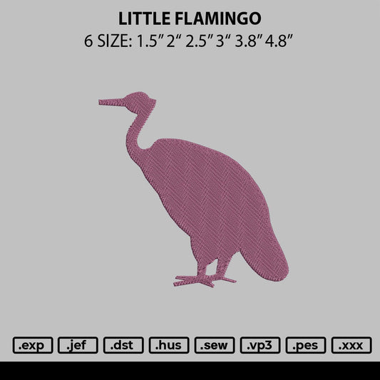 Little Flamingo Embroidery File 6 sizes
