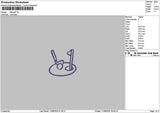 Golf Outline Embroidery File 6 sizes