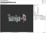 Little Lady Boutique Embroidery File 4 size