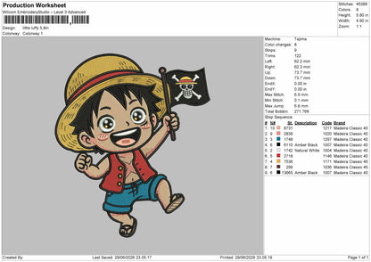 Luffychibi 2906 Embroidery Machine Design File 6 sizes