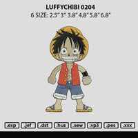 Luffychibi 0204 Embroidery File 6 sizes