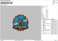 Littlemancircle Embroidery File 6 sizes