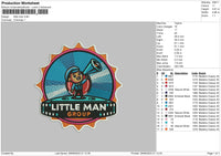 Littlemancircle Embroidery File 6 sizes