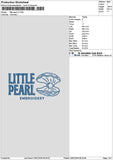 Littlepearl V2 Embroidery File 6 sizes