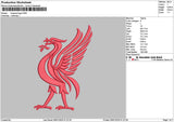 Bird Red Embroidery File 6 sizes