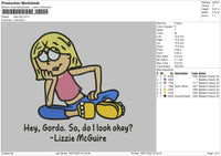 Lizzie Embroidery File 4 size