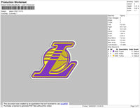 Lakes Logo L Embroidery File 4 size