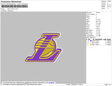 Lakes Logo L Embroidery File 4 size