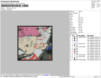 Lil Peep Cover Embroidery File 4 size