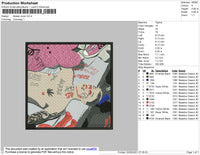 Lil Peep Cover Embroidery File 4 size
