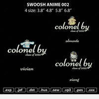 Colonel By almonte Vivian Xiang Embroidery File 4 size (3 DESIGNS)