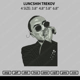 Luncshih Trekov Embroidery File 4 size