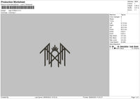 Logo 0708 Embroidery File 6 sizes