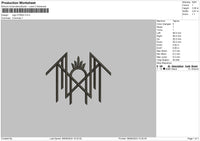Logo 0708 Embroidery File 6 sizes