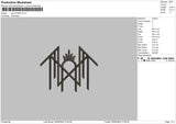 Logo 0708 Embroidery File 6 sizes