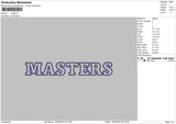 Masters Embroidery File 9 size