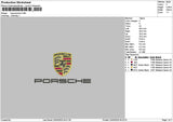 Porschetext 2303 Embroidery File 6 sizes