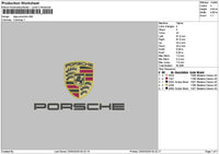 Porschetext 2303 Embroidery File 6 sizes