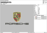 Porschetext 2303 Embroidery File 6 sizes