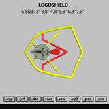 Logoshield Embroidery File 6 sizes