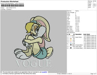 Lola Vogue Embroidery File 4 size