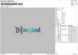 Lord Disneyland Embroidery File 6 size