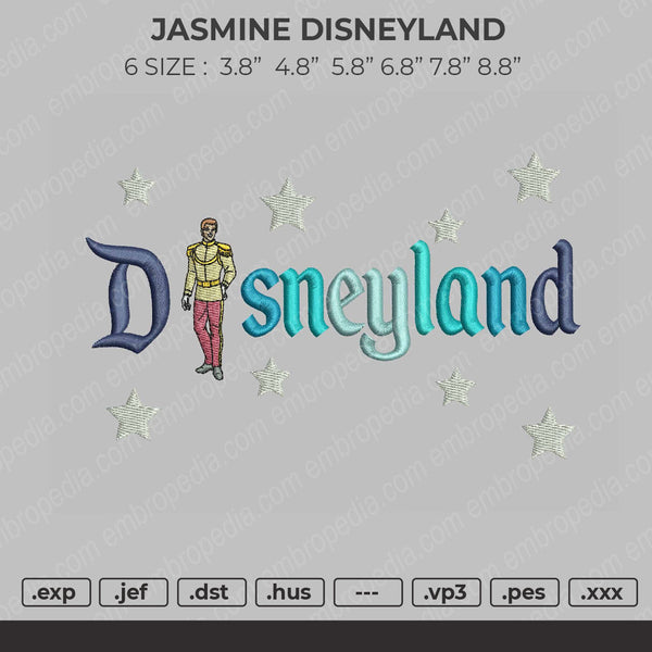 Lord Disneyland Embroidery File 6 size