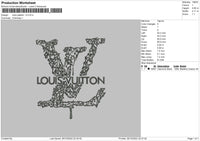 Louis Pattern V3 Embroidery File 6 sizes