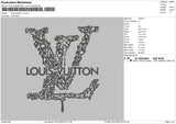 Louis Pattern V3 Embroidery File 6 sizes