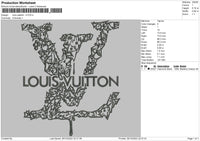 Louis Pattern V3 Embroidery File 6 sizes